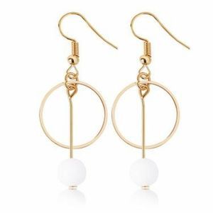 Ladies circle earrings